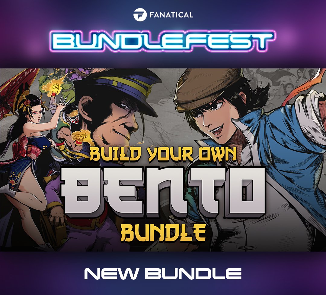 Fanatical's tweet image. Looking for our BundleFest Bento bundle? Get 10 games for just $14.99, including GetsuFumaDen: Undying Moon, Banner of the Maid, Shenmue 3 - Digital Deluxe, and CORPSE FACTORY, among others!  fant.cl/BEBBFF24TW