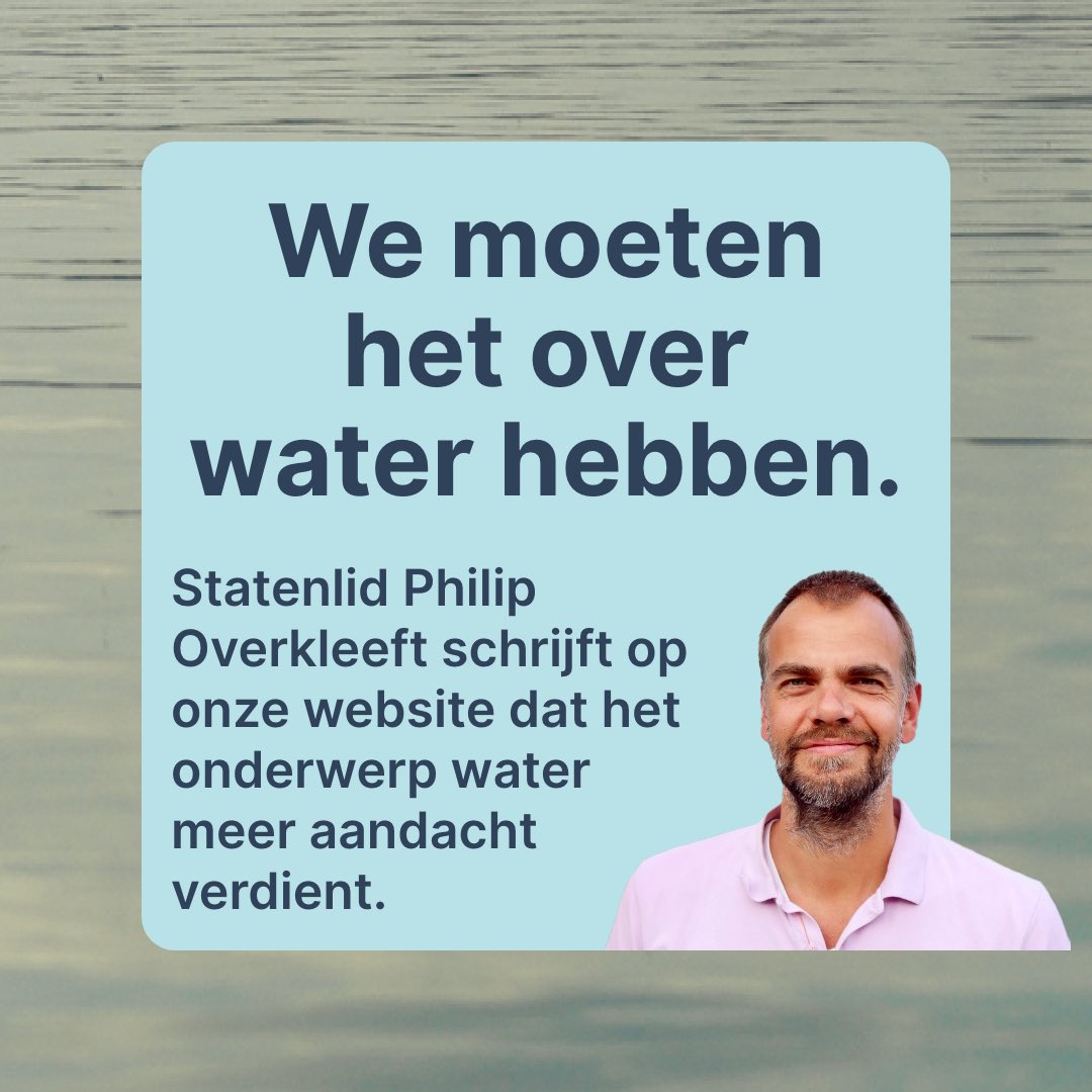 Over landbouw en natuur zijn de meningen erg verdeeld. Volgens Statenlid @PhOverkleeft moeten we de aandacht verleggen naar: “Water. Want dat we niet zonder schoon water kunnen, daarover kan iedereen het misschien wél eens zijn.”

Lees zijn hele opinie 👇
d66.nl/provincieutrec…