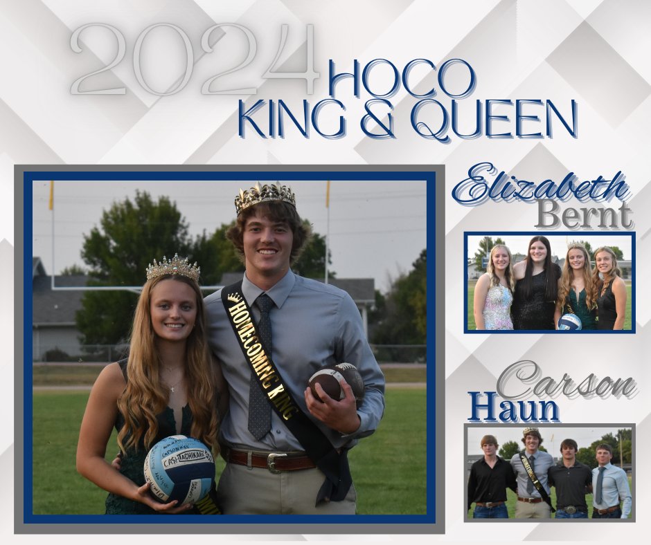 Boyd County Spartans (@boydspartans) on Twitter photo BC Homecoming 2024 ~ Congrats to the Candidates and to our King and Queen! It's another busy week for the Spartans
Thurs. 9/12 ~ XC in Butte @ 4:30 pm
Thurs. 9/12 ~ VB in Elgin @ 5:30 pm
Fri. 9/13 ~ FB in Spencer @ 2:30 pm
Let's have us a week! <a href="/BoydSpartans/">Boyd County Spartans</a> BC Homecoming 2024 ~ Congrats to the Candidates and to our King and Queen! It's another busy week for the Spartans
Thurs. 9/12 ~ XC in Butte @ 4:30 pm
Thurs. 9/12 ~ VB in Elgin @ 5:30 pm
Fri. 9/13 ~ FB in Spencer @ 2:30 pm
Let's have us a week! <a href="/BoydSpartans/">Boyd County Spartans</a>