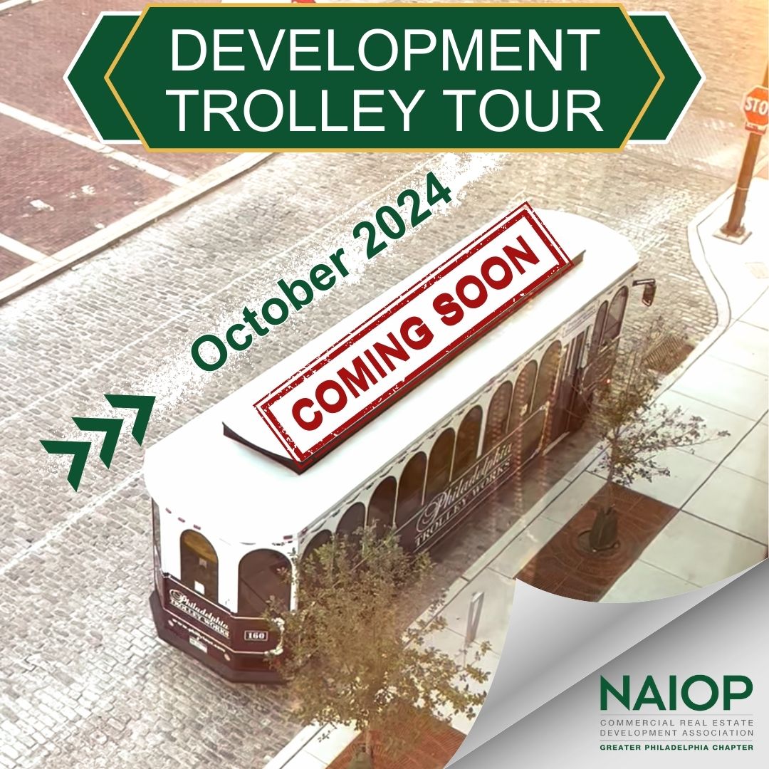 Our annual Development Trolley Tour will be back in October 2024! Details to be announced soon, so stay tuned for more.  #NAIOPPHL