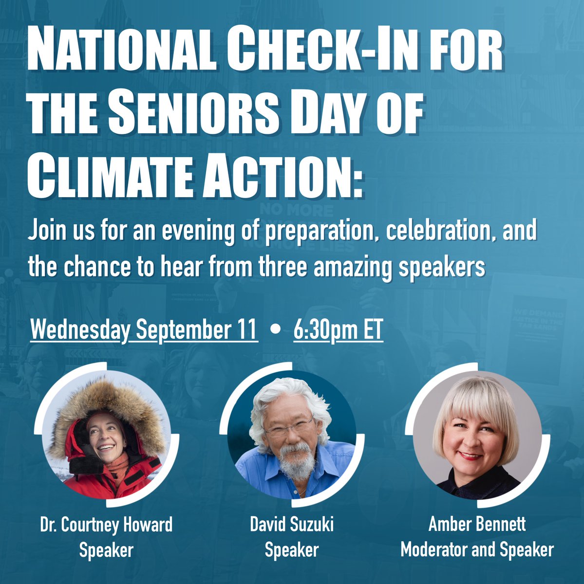 NatureCanada's tweet image. We are excited to be supporting @ClimateSeniors as they plan for their Oct. 1st Seniors Day of Climate Action. 

Join their online meeting TODAY Sept 11 at 6:30PM ET for more info

#LaterIsTooLate

Register:
us02web.zoom.us/webinar/regist…

 #SeniorsForClimate #NationalSeniorsDayCAN