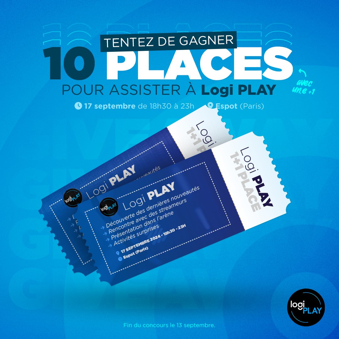 Imagine pouvoir venir à l'événement Logitech G de l'année ? On ne rigole pas, c'est possible.

Pour participer : 
🔁 RT ce tweet
✅ Follow <a href="/LogitechGFrance/">Logitech G France</a> 
💬 Commente en montrant que t'es le plus gros fan de Logitech G avec le #LogiPLAY

Participants d'Île de France uniquement