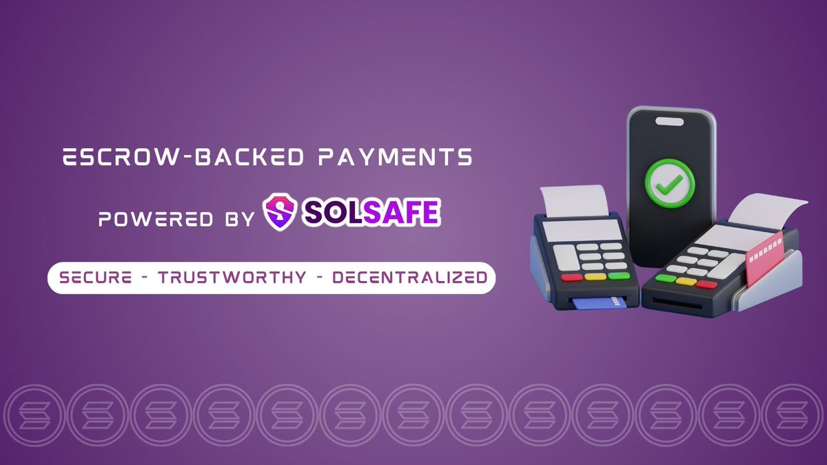 SolSafePay's tweet photo. Did you know Solsafe payments are backed by escrow, ensuring total security and trust? 🛡️

It's a seamless, decentralized payment solution that protects every user—no more fraud risks! 💸\

Stay tuned - Launching soon🚀🚀🚀

#EscrowSecurity #DeFi https://t.co/ey2DpDGWoW