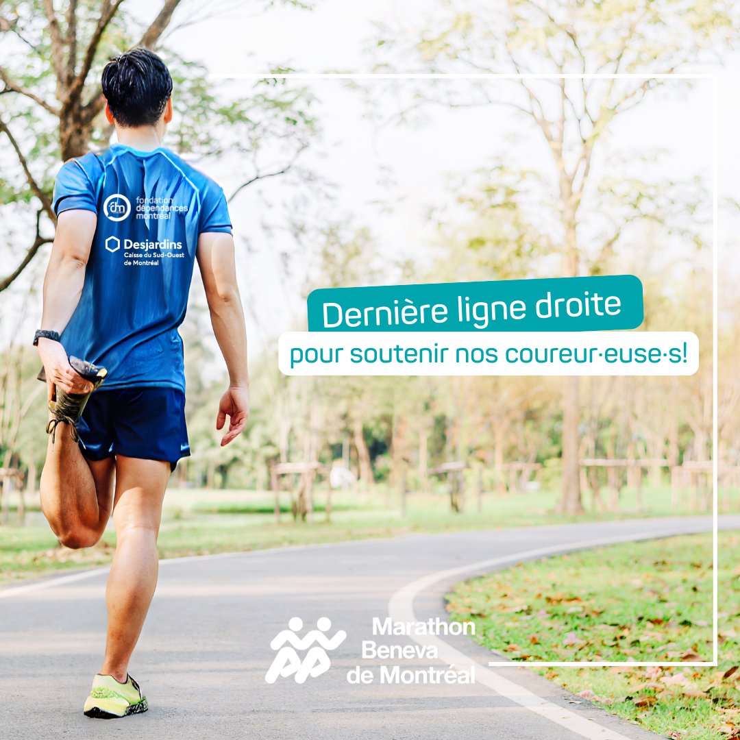 fdependancesmtl's tweet image. 🏃‍♂️@mtlmarathon semaine-1!

40 personnes porteront nos couleurs pour fêter nos 25 ans! Objectif de collecte de 10 000$ atteint, dépassons-le!

👉Coureur·euse, partagez votre profil : vu.fr/Volpk

👉Supporter·rice, encouragez nos athlètes : vu.fr/CtUtNUne