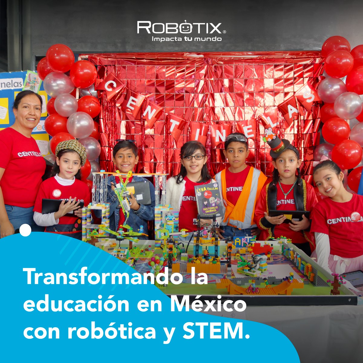 SoyRobotiX's tweet image. 🚀¡Inspira a tus estudiantes a explorar el mundo de la Ciencia y la Tecnología! 🎓

Con nuestros programas RobotiX in the box, LEGO Education y @FLL_MX, el aprendizaje nunca ha sido tan emocionante.

Solicita más información: bit.ly/3TzcvoC

#SoyRobotiX
