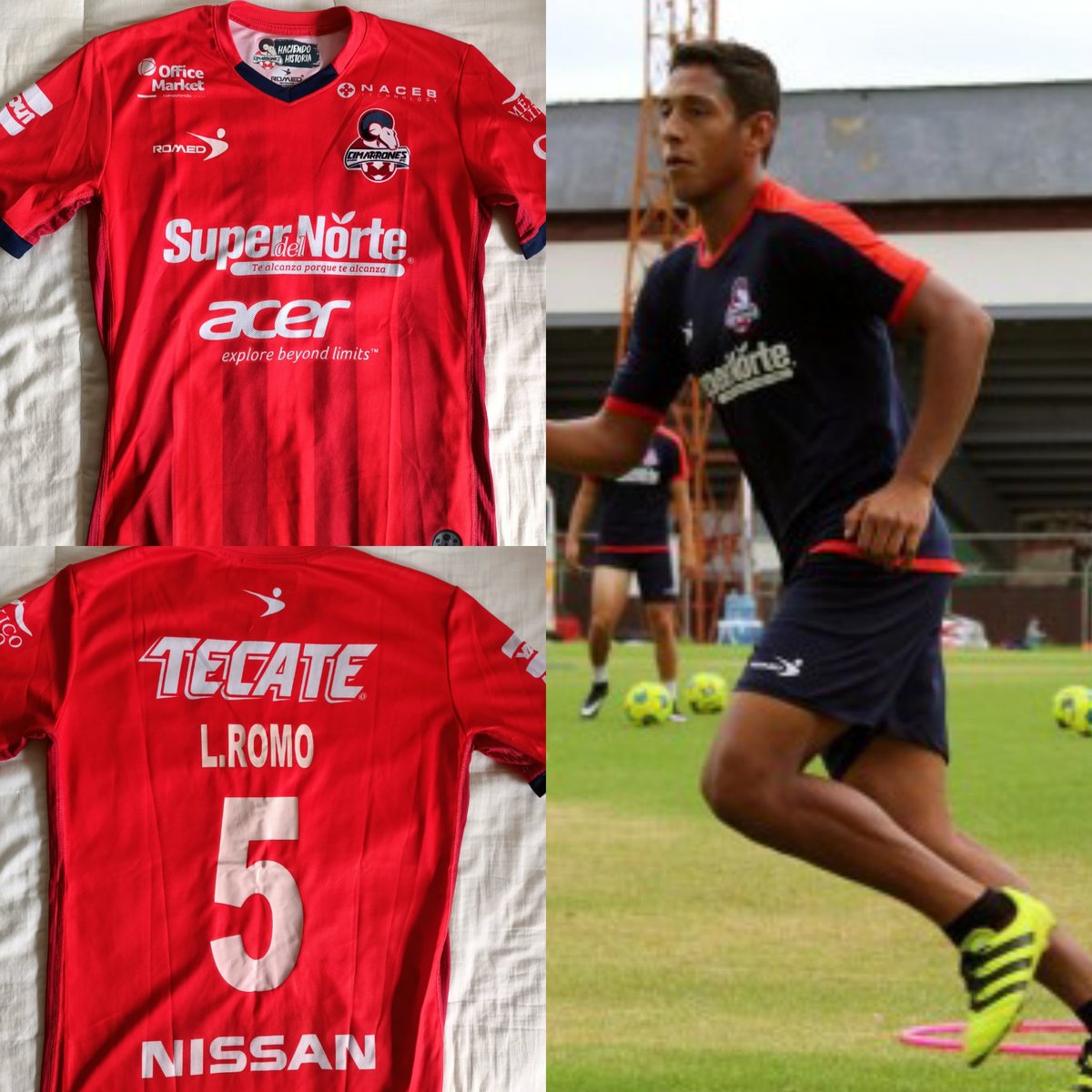 Playera de un buen amigo Luis Romo cuando iba iniciando <a href="/CimarronesFC/">Cimarrones de Sonora</a> y ahora disfrutando de defender a la <a href="/miseleccionmx/">Selección Nacional</a> 
Cimarrones de Sonora, AscensoMx
Local 2017-18
Hermosillo, México