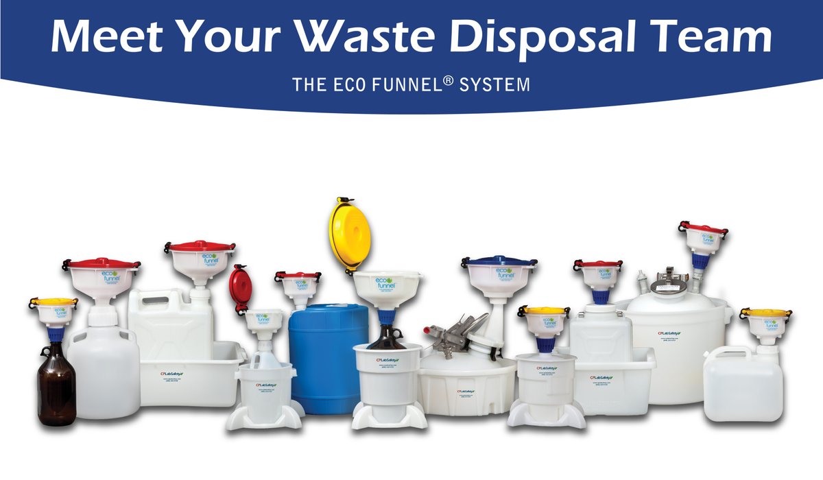 Meet the ECO Funnel: Designed by a chemist with chemists in mind. Traps 99.9% of volatile fumes, meets EPA &amp; OSHA standards, and fits most waste containers. Safe, eco-friendly, and hassle-free—your lab’s new best friend. #LabSafety #EcoFriendly #Innovation