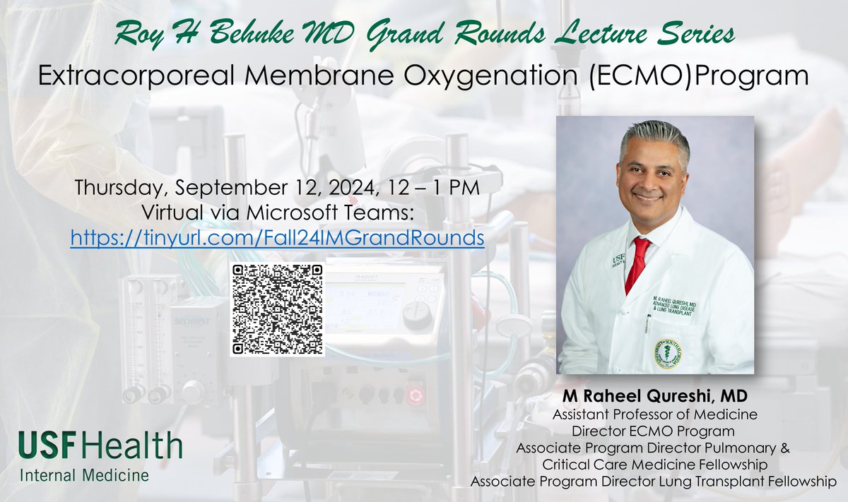Join us for Grand Rounds tomorrow, 9/12, at noon.
Virtual via Microsoft Teams: tinyurl.com/Fall24IMGrandR…
