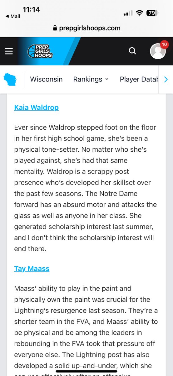 Wisconsin Legends (@wilegends) on Twitter photo I 🕵️♀️our NEW LEGEND <a href="/waldrop_kaia1/">kaia waldrop</a> making some noise📢The most PHYSICAL player in the 2026 class💪Great athlete with HUGE upside🌟Plays with NO FEAR & COMPETES 24/7😤Will be a major stock riser📈#BeALEGEND #LEGENDSLiveHERE I 🕵️♀️our NEW LEGEND <a href="/waldrop_kaia1/">kaia waldrop</a> making some noise📢The most PHYSICAL player in the 2026 class💪Great athlete with HUGE upside🌟Plays with NO FEAR & COMPETES 24/7😤Will be a major stock riser📈#BeALEGEND #LEGENDSLiveHERE