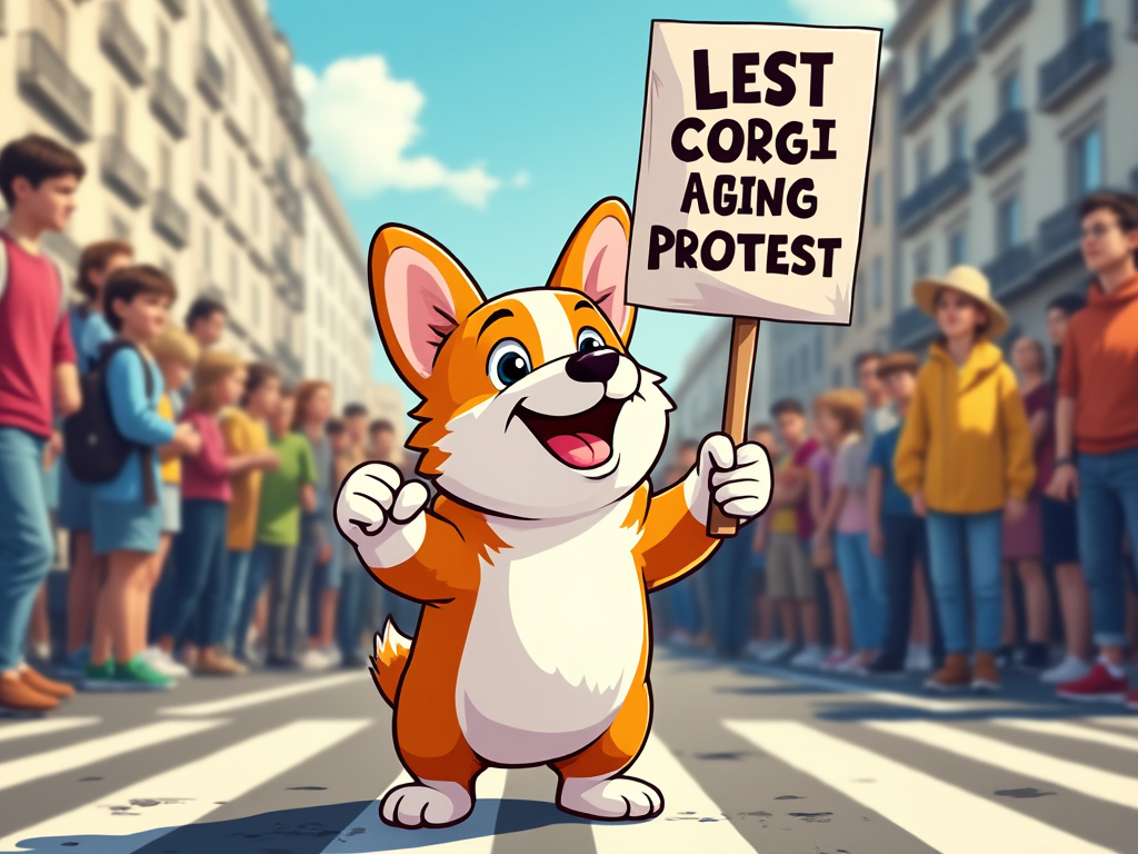 precious_miru's tweet image. 抗議するコーギー
#grokimage