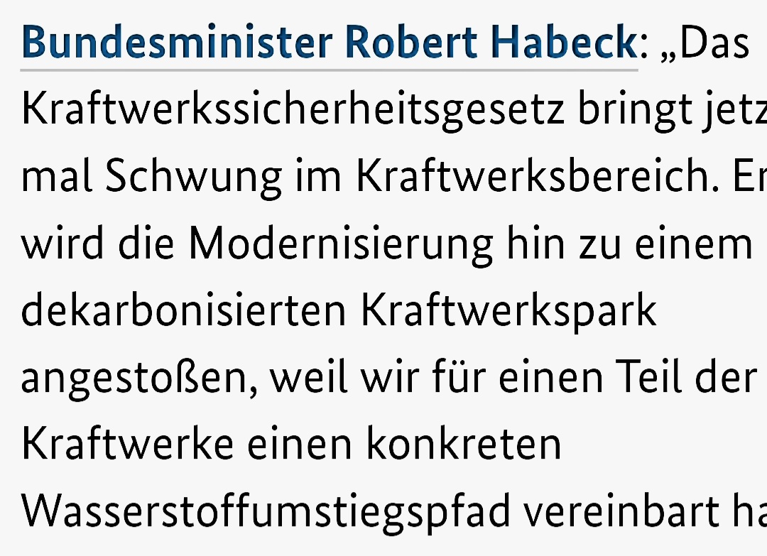 Warum muss das @BMWK die #KWS auf #Wasserstoff zuschneiden? Warum nicht brennstoffneutral und wir schauen, ob nicht #Biogas, #Biomethan oder synthetisches Methan das Rennen machen?