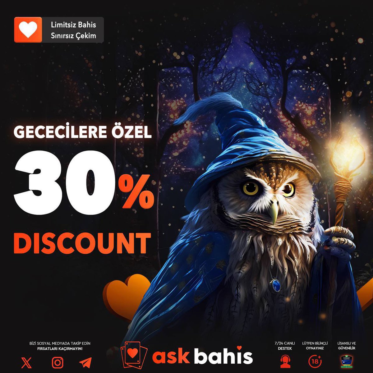 AskBahisGuncel's tweet photo. Bu bonus ile ASK’ta kaybetmek yok!

✨AskBahis’ten Gececilere özel tam %30 discount !

⏰00:00/08:00 arası yatırımlarınız için geçerlidir.

❤️https://t.co/NXiAVnQrse https://t.co/M9y3900Rry