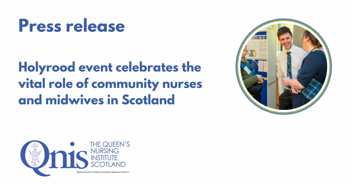 Press release

Holyrood event celebrates vital role of community nurses and midwives in Scotland

MSPs, health professionals, nurses and midwives marked 135 years of <a href="/QNI_Scotland/">QNIS</a> &amp; celebrated Scotland's 170 contemporary Queen’s Nurses

Click here for more
qnis.org.uk/holyrood-event…
