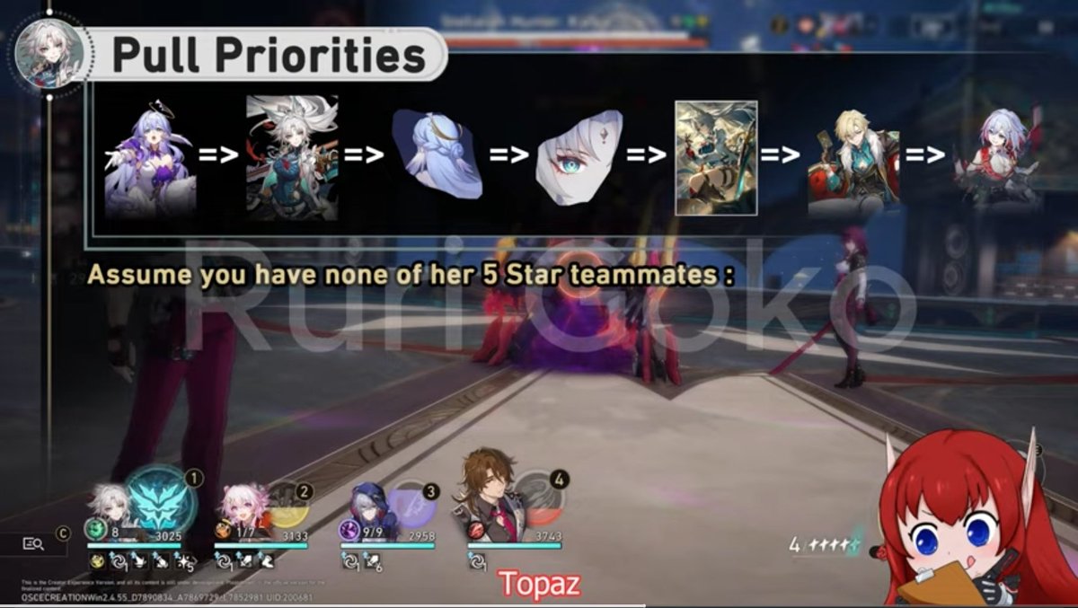 My pull priority for Feixiao team, assuming you have none of the 5* #feixiao  #HonkaiStarRail