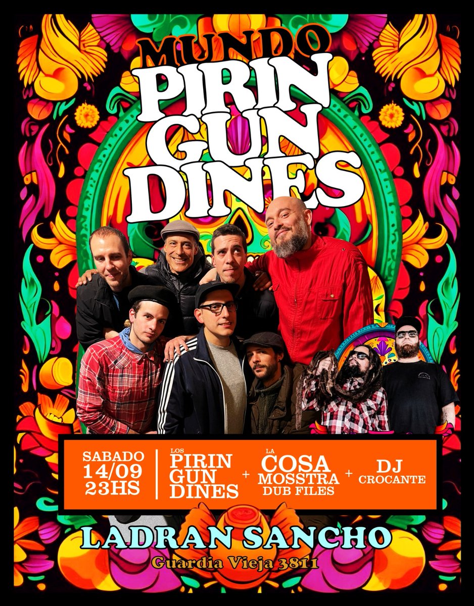 Santas primaveras reggaeras este sábado #MundoPiringundines se viste de roots, ragga, dancehall y dub.
Abre la noche #LaCosaMosstraDubFiles luego <a href="/Piringundines/">Los Piringundines</a> en modo espectral y cierra el selector crocante psicocumbiándola 🎃
Banda, patio y jarana en <a href="/ladransantxo/">Ladran Sancho</a> 
$1500 👻