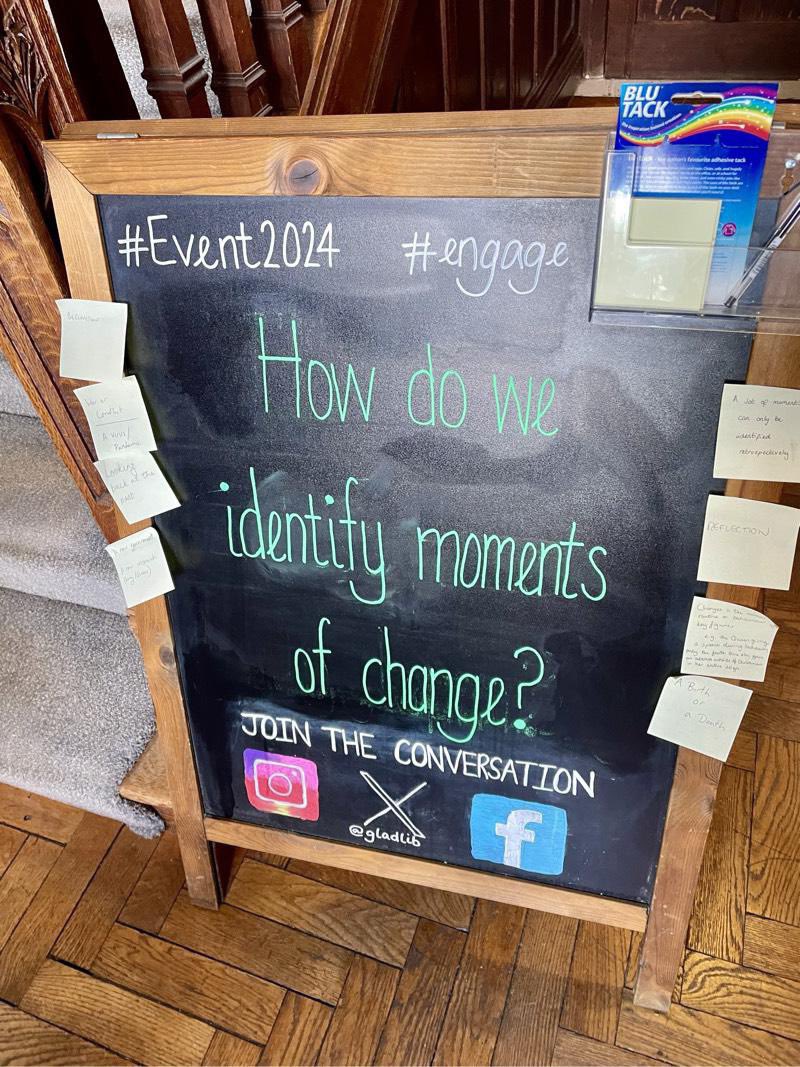 EventFlightless's tweet image. Right now at Gladstone’s Library in Hawarden, Wales, another EVENT 2024 in-person hub is taking place as attendees consider the hub theme, "How do we identify moments of change?"