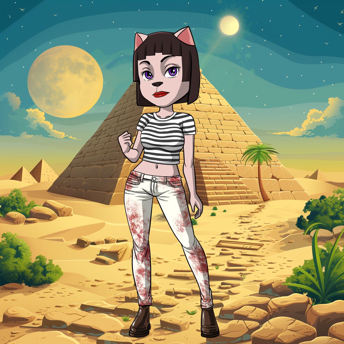 🔥 Sneak peek alert! 🔥 

You won’t believe what’s coming… check out that stunning pyramid in the background 👀🌟 

It’s a whole new level of heat! Stay tuned for the reveal. 🥵

#mintingsoon #crofam #FFTB #NFTdrops