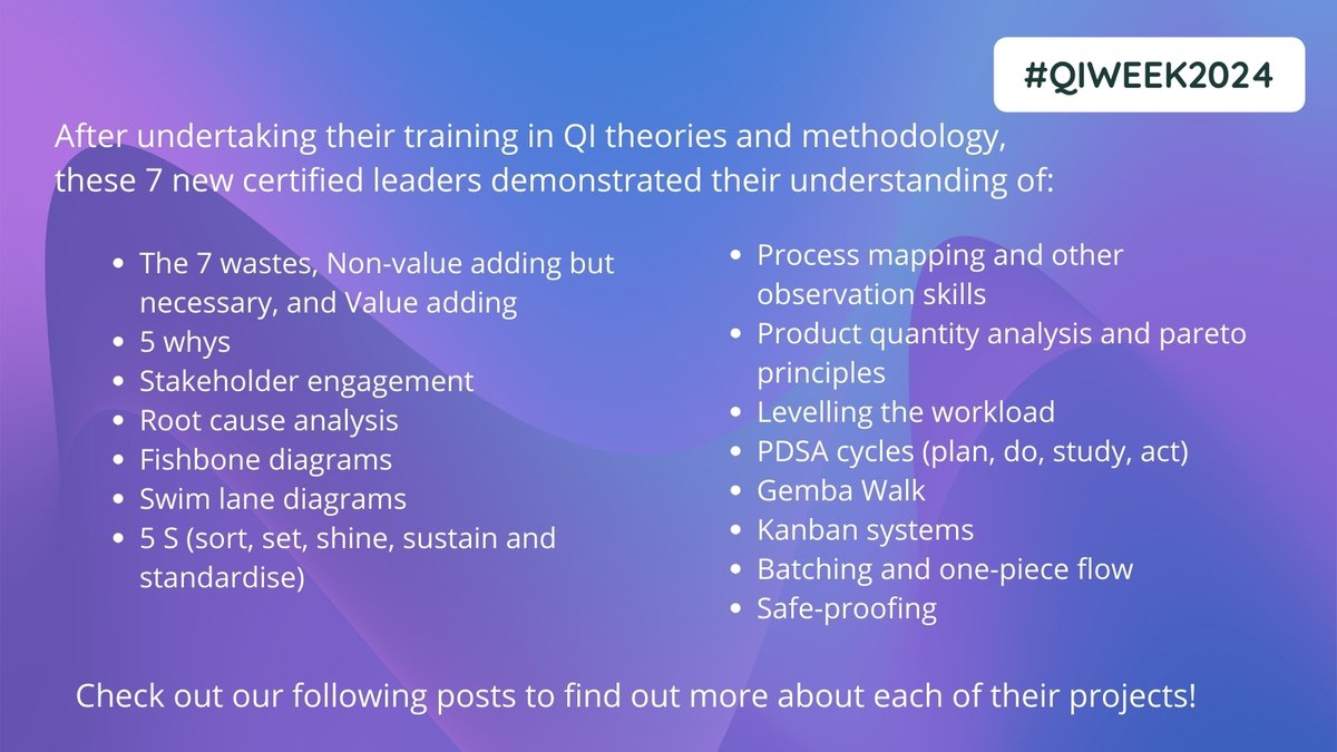 Southern Health Quality Improvement Programme (@shft_transforms) on Twitter photo Today, we celebrated our newest QI certified leaders from the Specialist Services division! 🌟
Stay tuned for the rest of #QIweek2024 to find out more about their projects! 👀
@solentacademy <a href="/katewalters77/">Kate Walters</a> @Southern_NHSFT Today, we celebrated our newest QI certified leaders from the Specialist Services division! 🌟
Stay tuned for the rest of #QIweek2024 to find out more about their projects! 👀
@solentacademy <a href="/katewalters77/">Kate Walters</a> @Southern_NHSFT