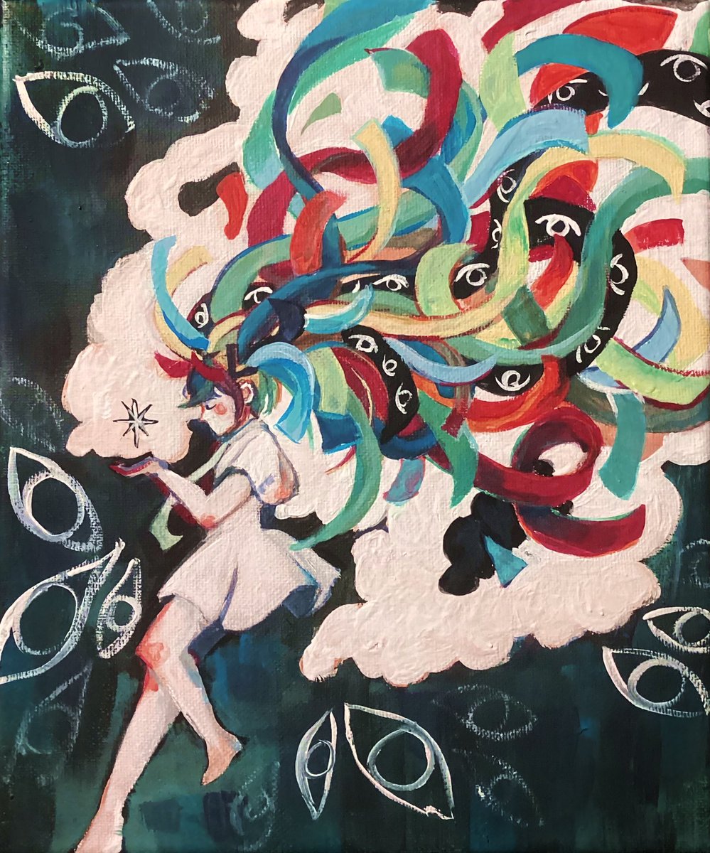 odetodistance's tweet photo. kikuoland was amazing 😭😭😭

VIP was totally worth it for my short self who cant see unless I’m in the front. here’s the painting I gave to Kikuo at the meet and greet!

#HatsuneMiku #kikuoland https://t.co/Ru7c7KLGWs