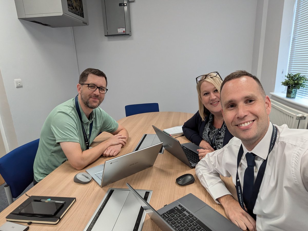 AaronWanford's tweet photo. A really productive and insightful afternoon @DanesEdTrust with Rob Wall and Sarah King to prepare and redesign primary assessment and data across the primary phase! Exciting developments and times ahead! 

#makingthedifferencetogether #det

#primary #assessment https://t.co/rsCEWWijJo