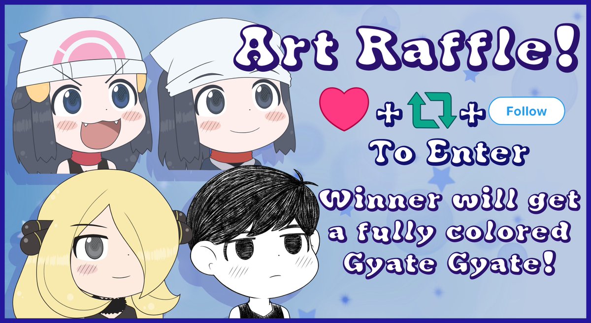 Art raffle time!

Win a custom Gyate Gyate drawing!

To participate, hit Like, Retweet, and make sure to Follow.

Follow CannonCow if you want an additional chance to win.  x.com/cannon_cow

Ends September 20th

#ArtRaffle #raffle #Giveaway