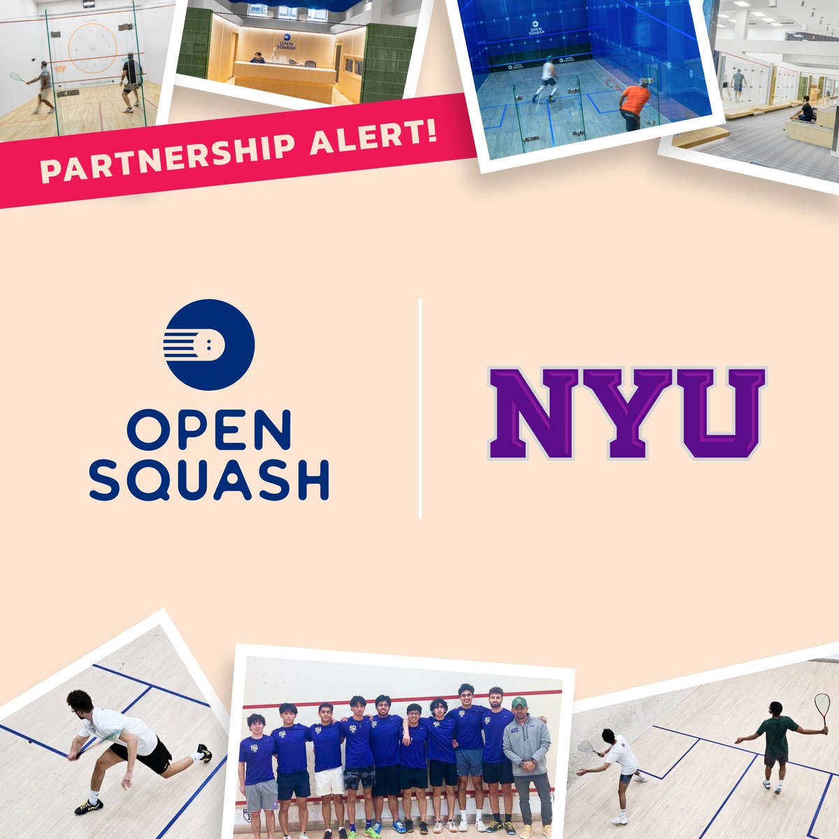 We're thrilled to partner with @nyusquash and begin hosting their Club Squash practices at our FiDi location!💜 We're so grateful for this opportunity and look forward to supporting the growth of their collegiate squash team and their future success.🎉