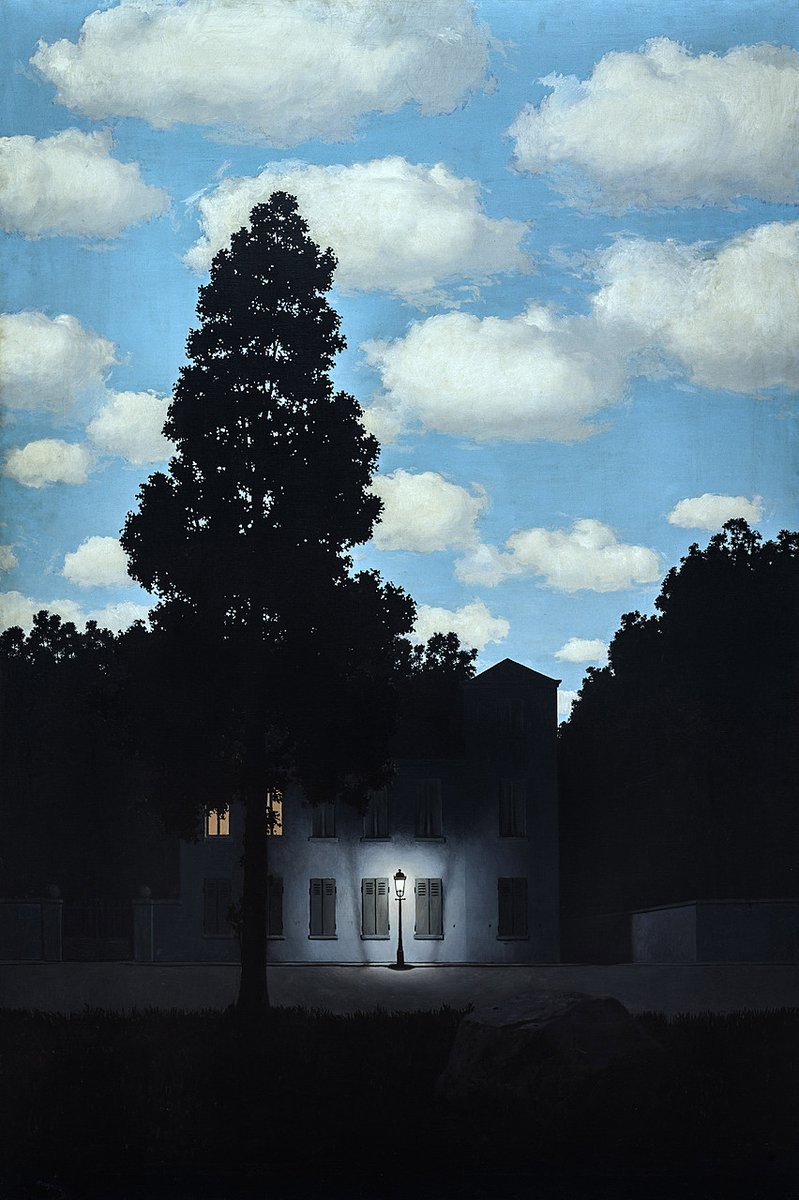 impression_ists's tweet image. René Magritte, Empire of Light