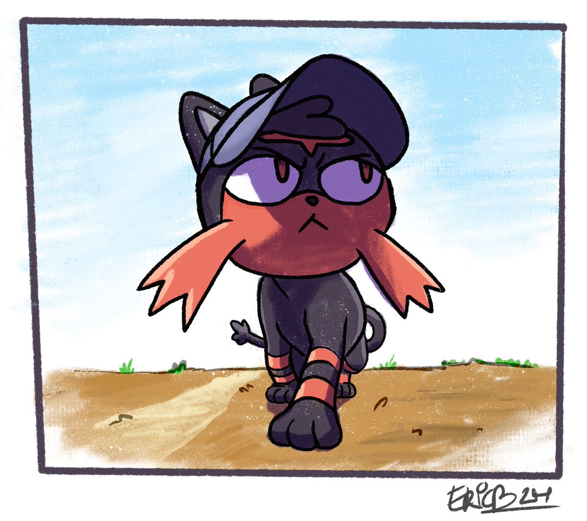 i havent been drawing a lot but I watched the baseball pokemon episode recently and remembered I like this lil guy