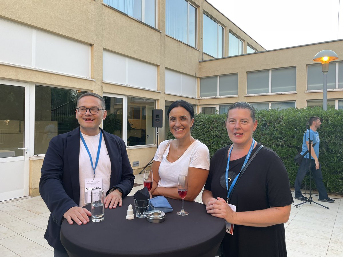 ⛵️A fantastic Welcome Reception in a beautiful location. Lots of smiling faces &amp; and great welcome from <a href="/n_stojcic/">Nebojsa Stojcic</a> vice-rector of the faculty <a href="/UNIDUcro/">Dubrovnik University</a> 🇭🇷