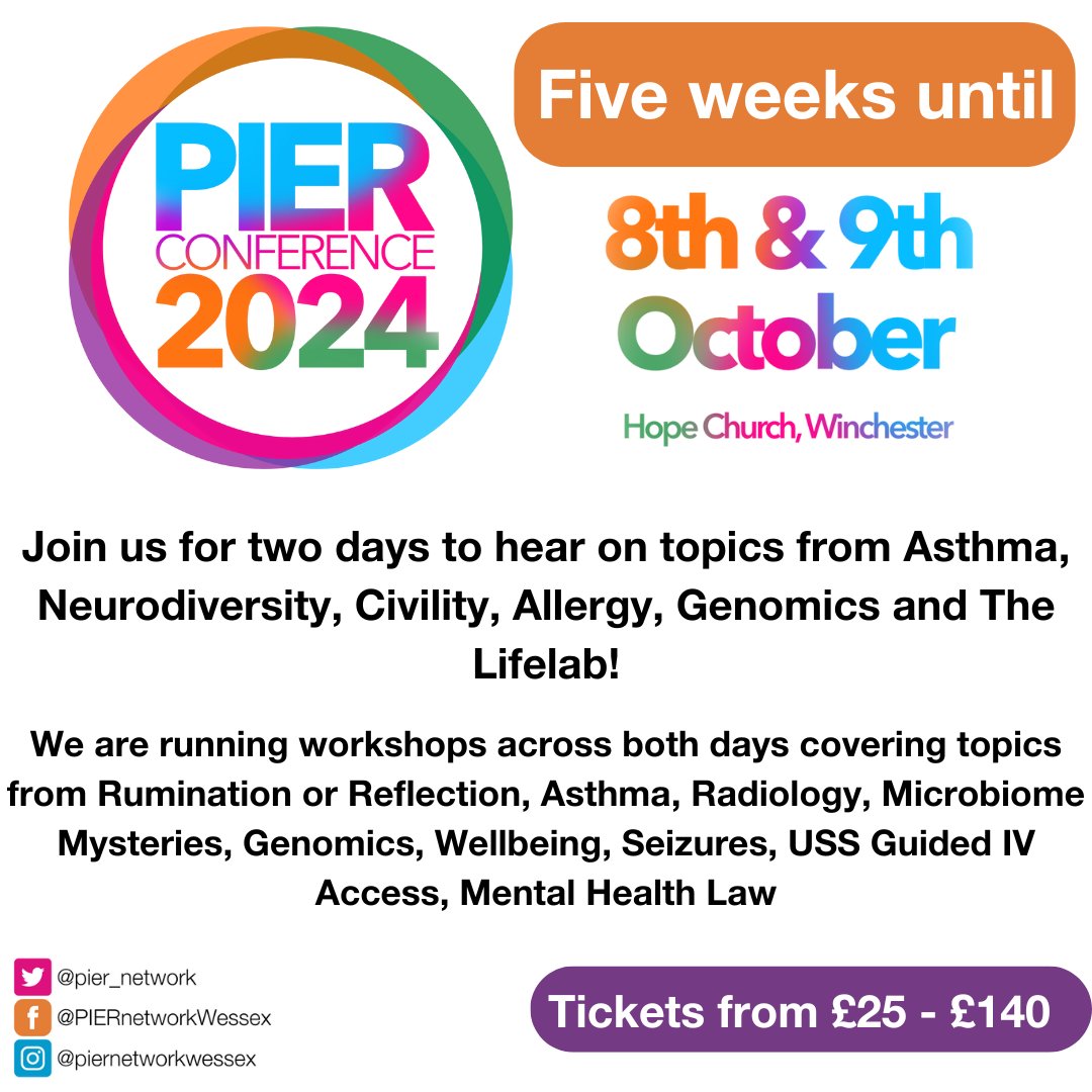 🚨 Just 5 weeks until PIER 2024! 🚨

Join us in Winchester for engaging discussions on Asthma, Allergy, and more. 🗣️ Don’t miss the chance to tackle the Staffing Crisis Escape Room! 🧩

Secure your spot now: piernetwork.org/2024.html🎟️✨