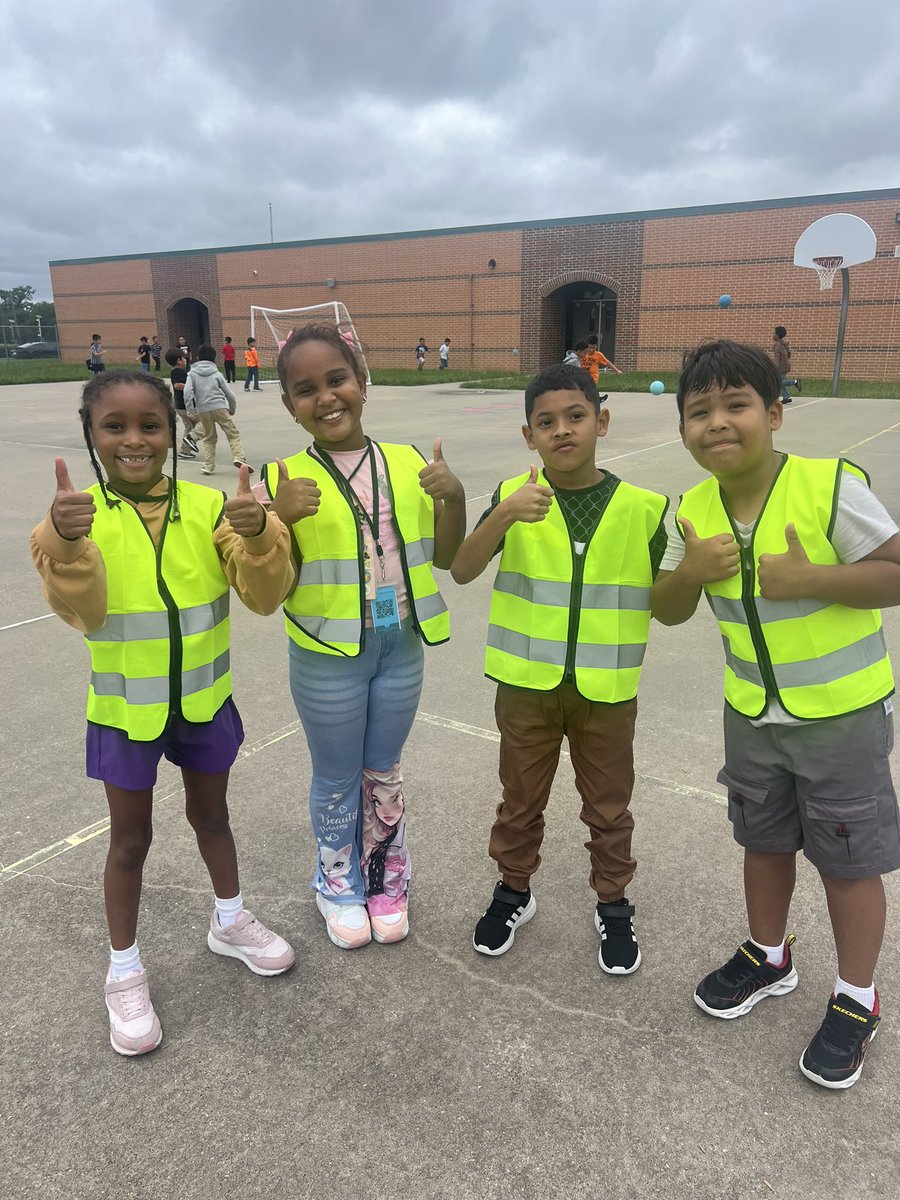 2nd grade recess safety patrol is ready to help make sure we are following our playground essential agreements! <a href="/KujawaES_AISD/">Kujawa Elementary</a>