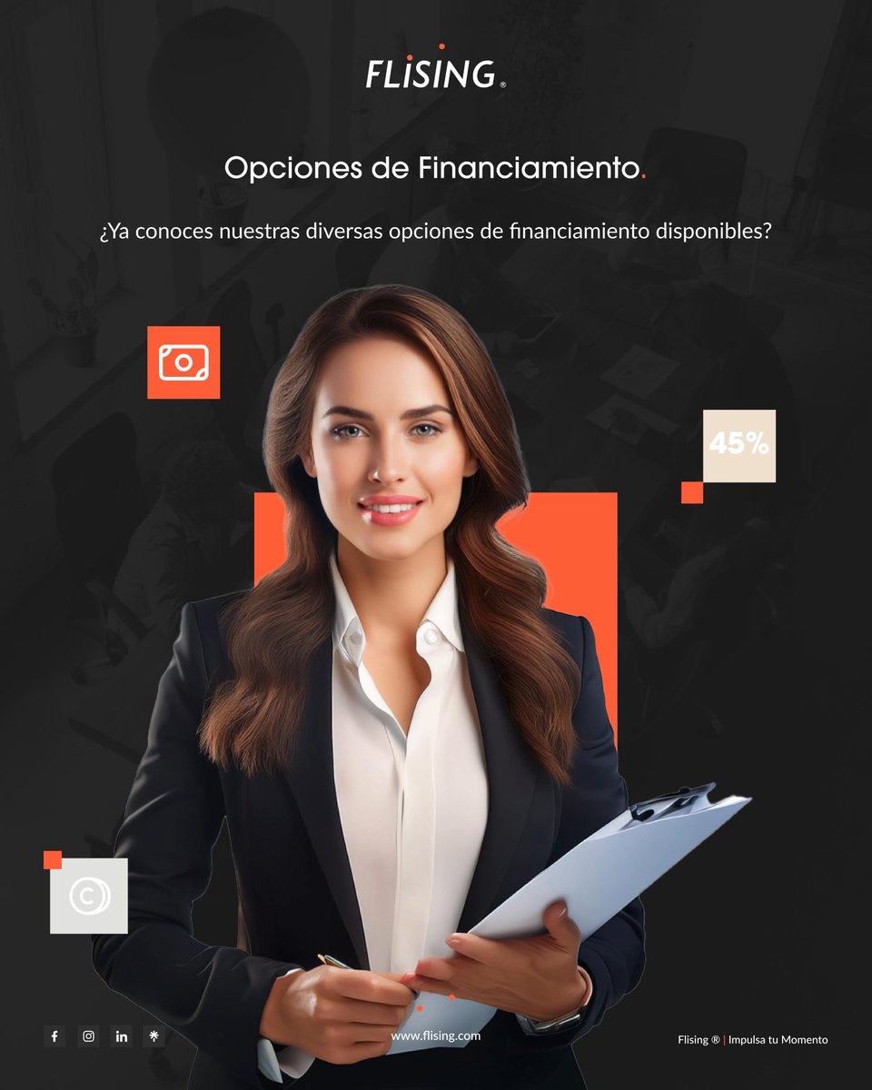 Flising_mx's tweet image. En #Flising, te ofrecemos diversas opciones de financiamiento adaptadas a tus necesidades.  🚗🚐🚚

📲 Descubre cómo podemos ayudarte a encontrar la mejor solución financiera aquí bit.ly/4ddolfj

#ArrendamientoToluca #RentaVehículosMetepec #Flising
