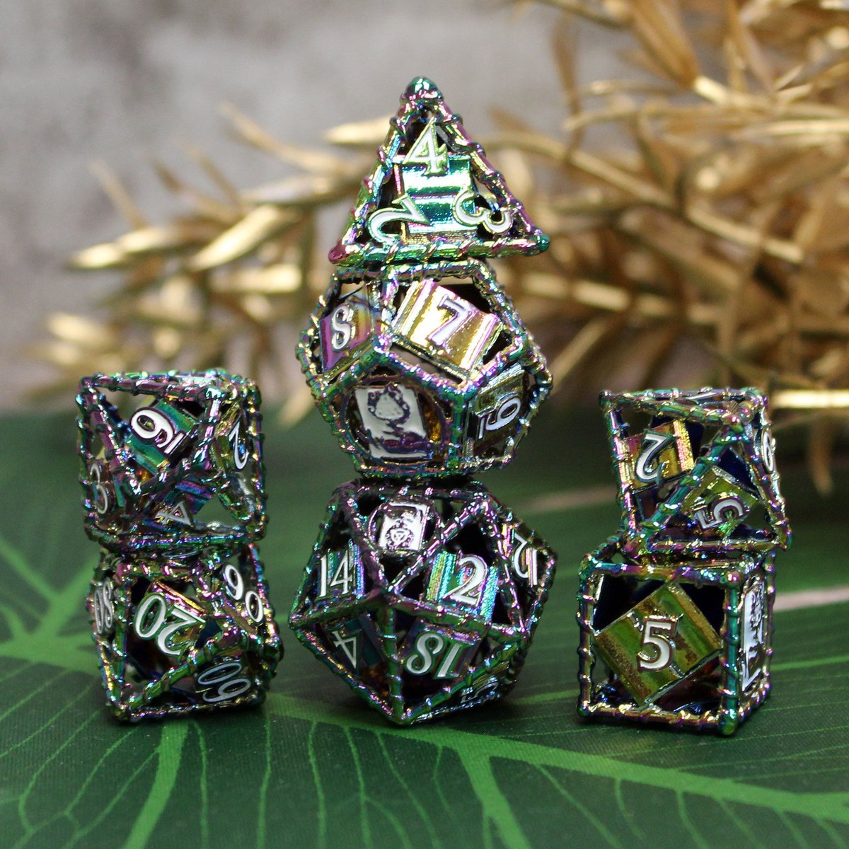 We've added a new color option to the Wizard version of our Arsenal Class #Dice! You can now get it in rainbow chrome! buff.ly/3HdUK7c