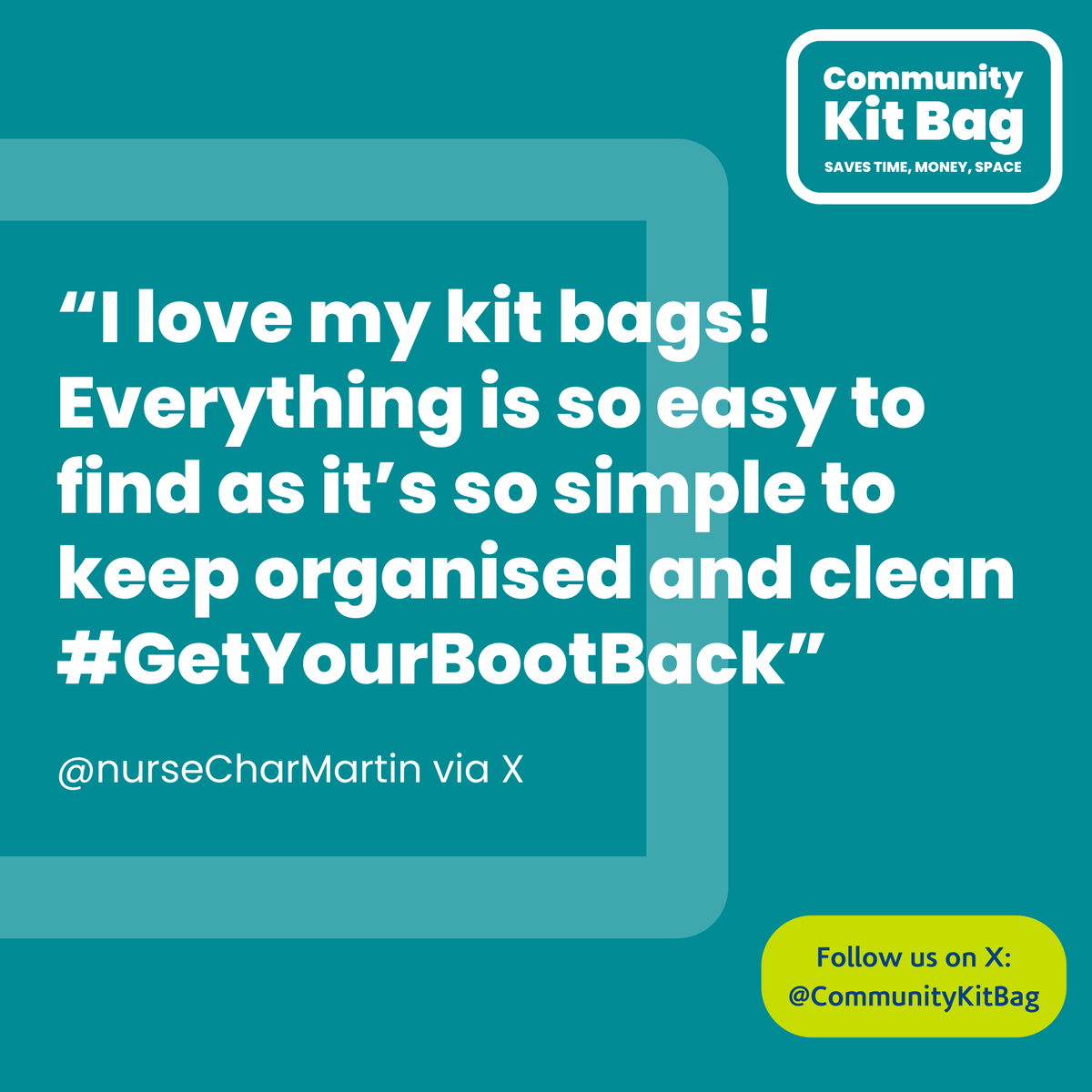 CommunityKitBag's tweet image. What&apos;s your favourite thing about the Community Kit Bag? We&apos;d love to know! #GetYourBootBack 💙