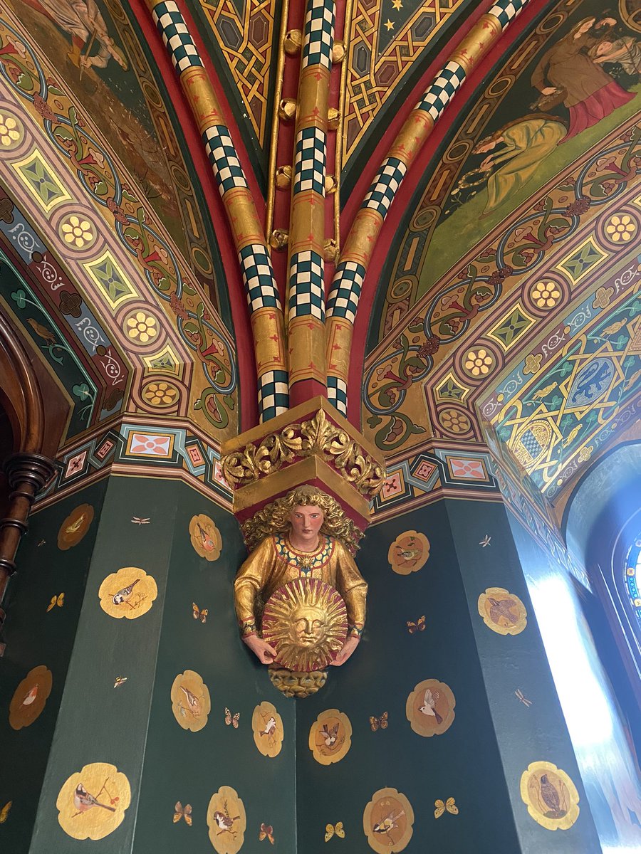 Emily__Vincent's tweet image. Met so many lovely Victorianists at the @BAVS_UK @EventFlightless hub in Cardiff! We also had an excellent tour of the eclectic William Burgess interiors of @cardiff_castle