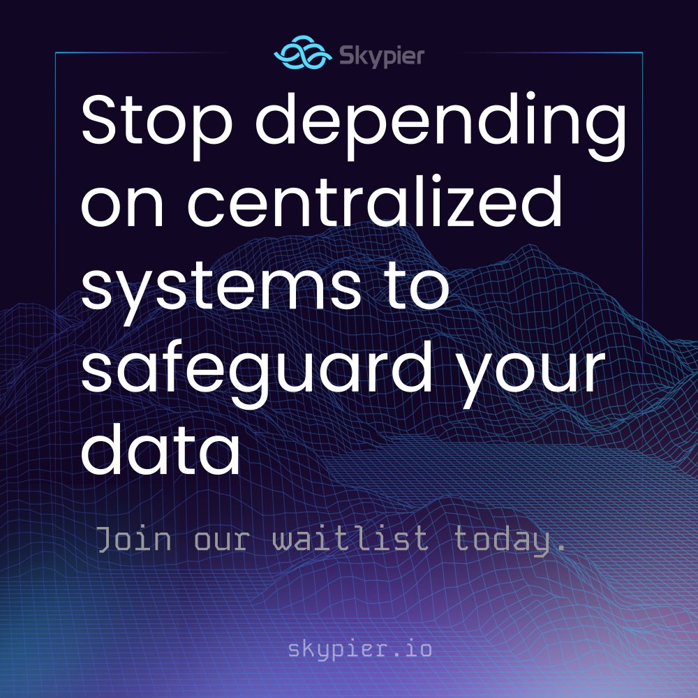 SkypierIO's tweet image. Our decentralized and privacy network removes the reliance on any single entity to keep your internet traffic protected.

Take back control of your browsing, join our waitlist at skypier.io.

#vpn #cybersecurity #privacy #networksecurity