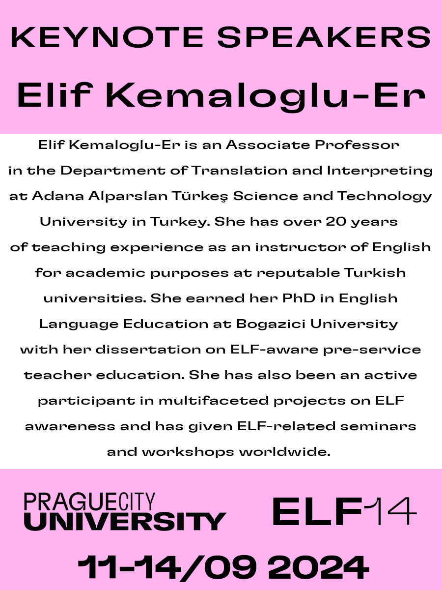 ELF14conference's tweet photo. 🗣️ The final #keynote speaker on our #ELF14 list we'd like to share a few words about is Elif Kemaloglu-Er!
🔗 Make sure you check out our ELF14 portal!
https://t.co/De5SvKqqco https://t.co/Ntp27eVWhR