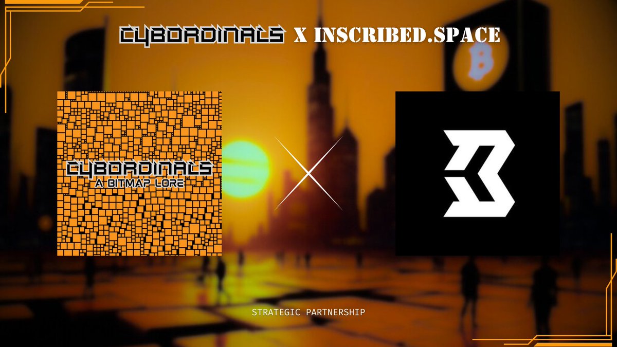 Cybordinals - A Bitmap Lore (@cybordinalsbtc) on Twitter photo 🟧STRATEGIC PARTNERSHIP ANNOUNCEMENT #8🟧
We are excited to announce our eighth strategic partnership with <a href="/InscribedSpace/">Inscribed.space</a>🤝
This partnership requires no introduction. One of the reasons why a Metaverse exists on Bitcoin. One of the reasons why Bitmap has evolved in the 🟧STRATEGIC PARTNERSHIP ANNOUNCEMENT #8🟧
We are excited to announce our eighth strategic partnership with <a href="/InscribedSpace/">Inscribed.space</a>🤝
This partnership requires no introduction. One of the reasons why a Metaverse exists on Bitcoin. One of the reasons why Bitmap has evolved in the