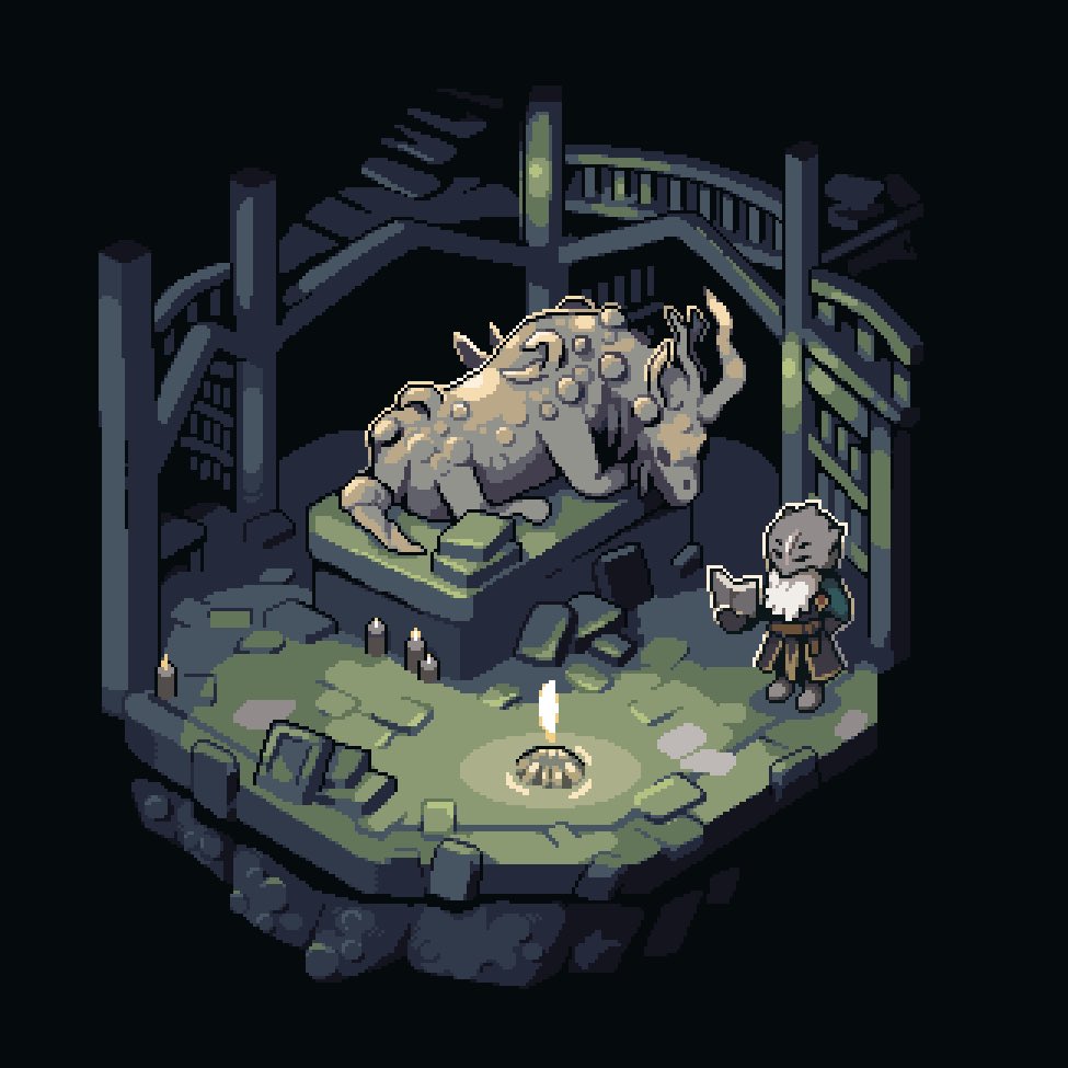 NOP_Pixels's tweet image. Specimen storehouse I did for last month’s #pixelencore