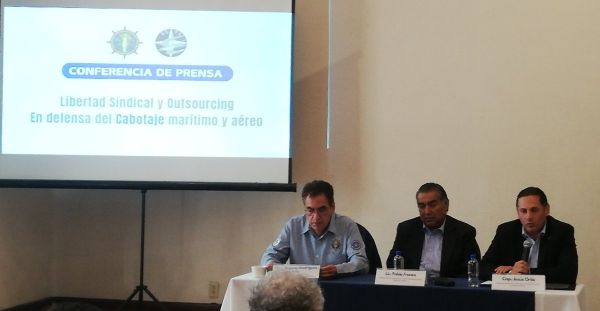#EnVivo 🔴
Conferencia de prensa : Libertad sindical y outsourcing, en defensa del cabotaje marítimo y aéreo.
Participa <a href="/aspaprensa/">ASPA de México</a>
<a href="/OrdenMaritimaMx/">Orden Marítima</a> y <a href="/PABLO_FRANCO/">PABLO FRANCO</a>

#FBLive⬇️ facebook.com/share/v/ibsKTz…