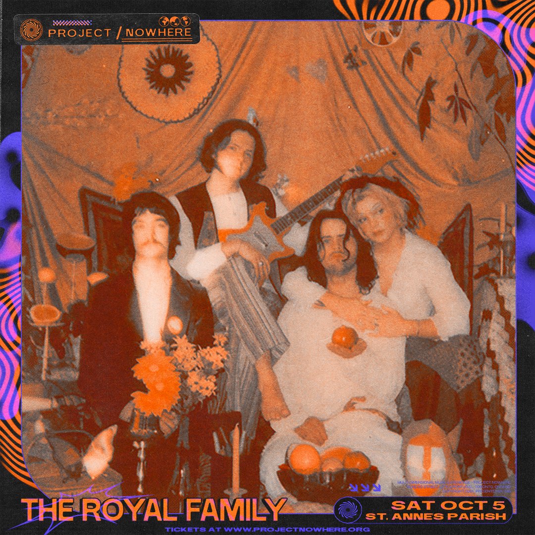 Baroque psychedelic outfit The Royal Family kick off Night 2 of Wavelength's Project Nowhere showcase. Get your tickets now link.dice.fm/i28b1383b713?d…