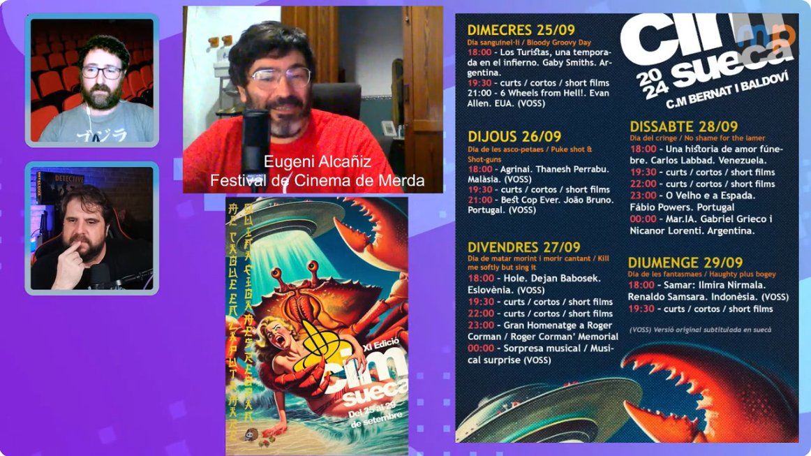 💻🔊 El #Festivaleros de septiembre en el que entrevistamos a <a href="/eugenisueca/">Eugeni Alcañiz</a>, del 11º <a href="/CIMSueca/">CIMSueca</a> - Festival de Cinema Internacional de Merda 📽️💩🌐🎉, con una selección de festivales de #cine y #series ya en el #YouTube de <a href="/mundoplustv/">Mundoplus.tv</a> 👇

▶️ youtube.com/live/kx5yUZcab…

Hasta pronto 👋