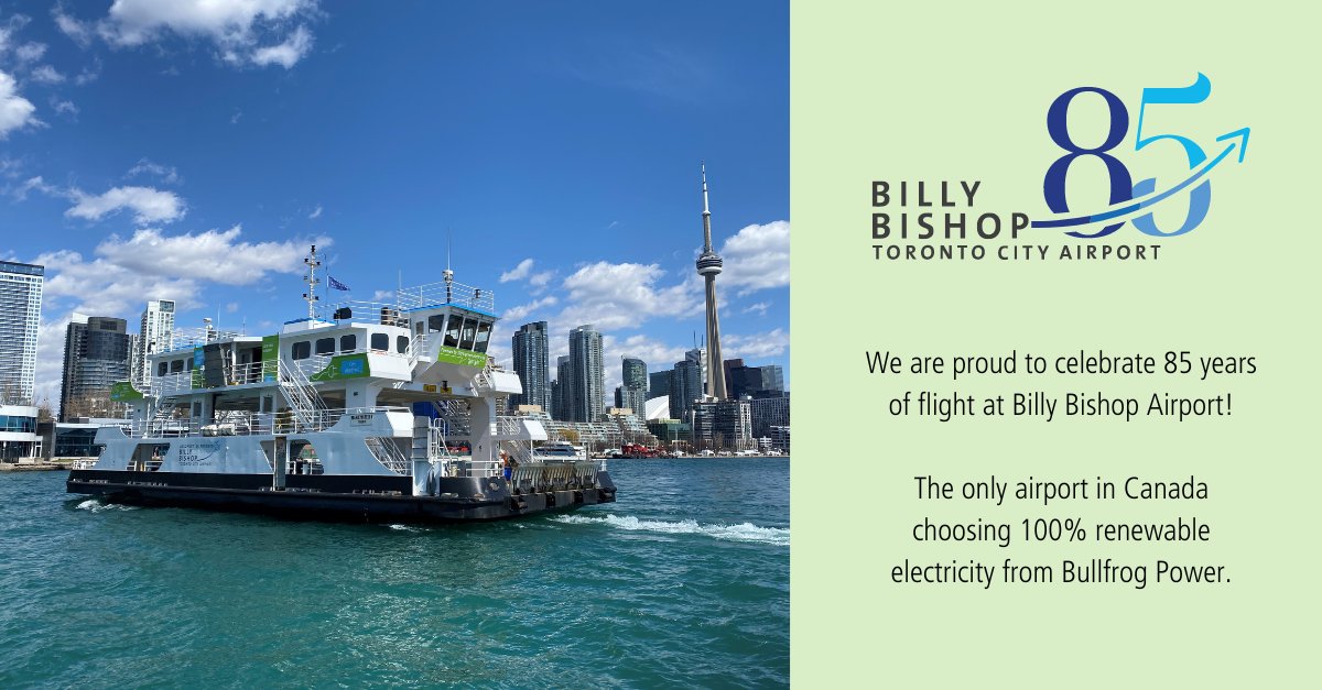 Since the first commercial flight in 1939, <a href="/BBishopAirport/">Billy Bishop Toronto City Airport</a> has been proudly serving the Toronto community! Congratulations Billy Bishop and <a href="/PortsToronto/">PortsToronto</a> on 85 years of flight! #YTZ85