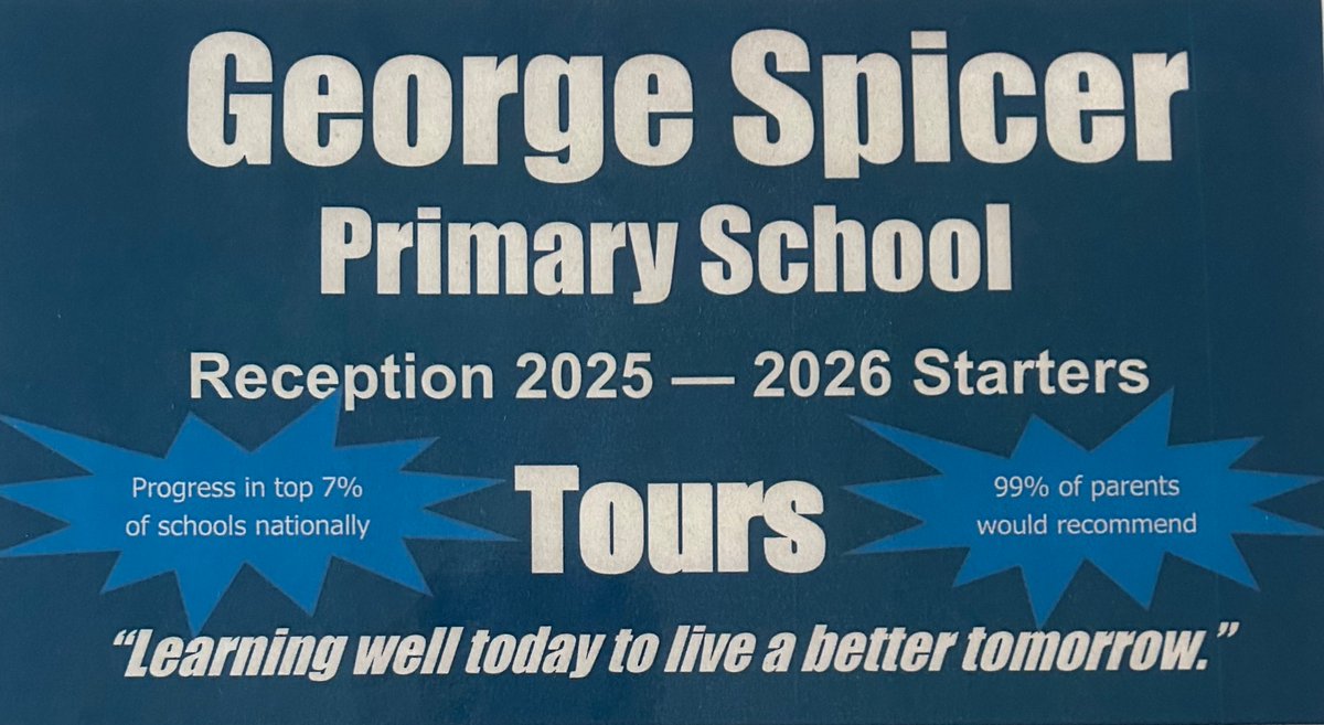 Our last Reception starters tour will be on 10th January. We look forward to showing you why George Spicer is so special.