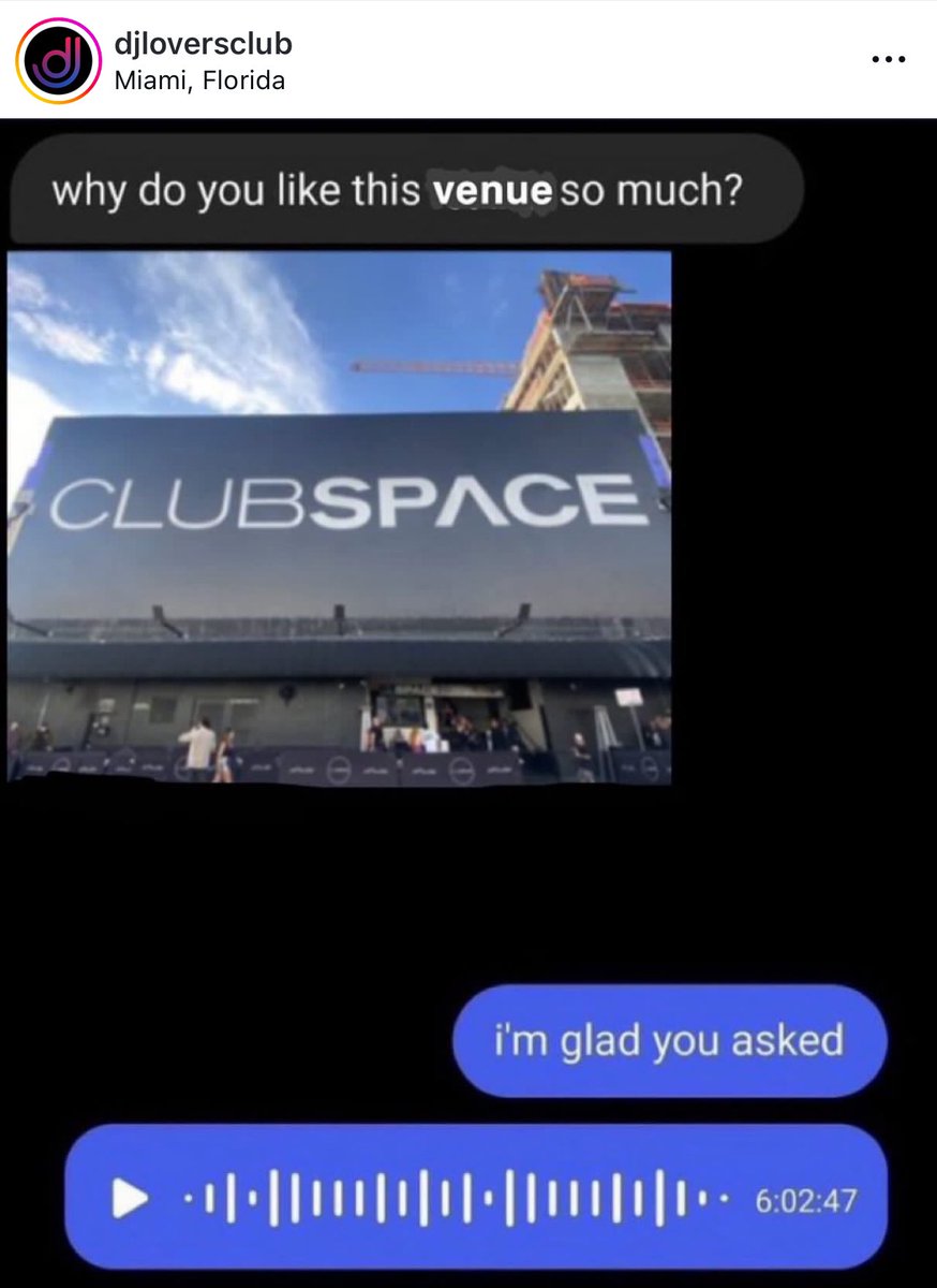 CharlieGers's tweet photo. No place in the country like it @clubspacemiami🥲 https://t.co/6a3MVwyB9i