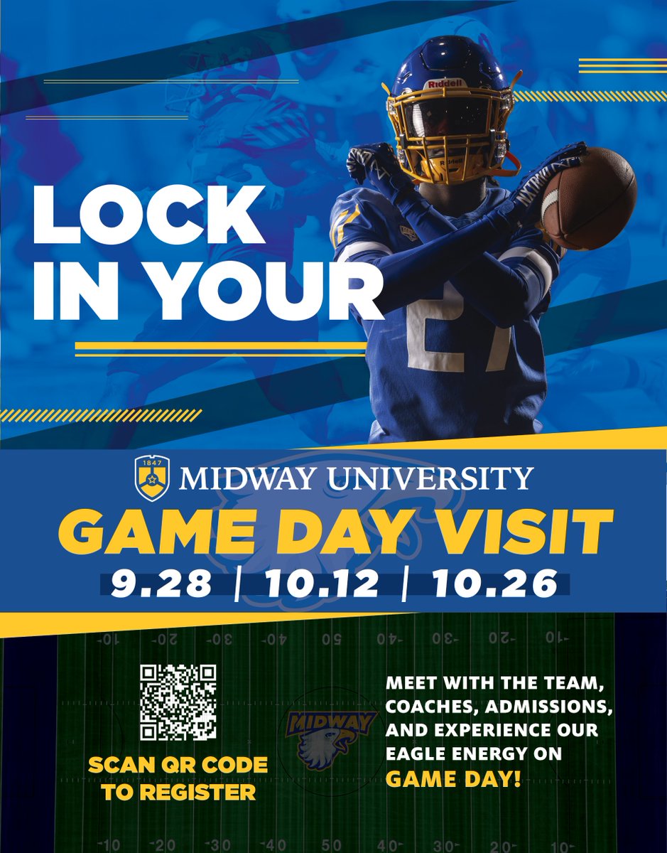 2025's, scan the QR code and schedule a gameday visit this year!