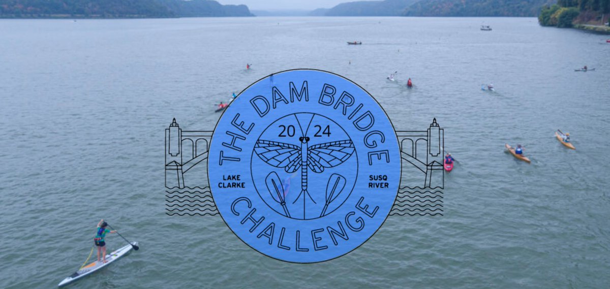 🚣‍♂️ 6th Annual DAM BRIDGE CHALLENGE on 9/21! Paddle races for all ages &amp; skill levels on the Susquehanna River—from a thrilling 10-mile race to a chill 1-mile paddle. Post-race fun with live music, awards, and tasty treats! Proceeds support clean water 🌊 buff.ly/3XFRNF6
