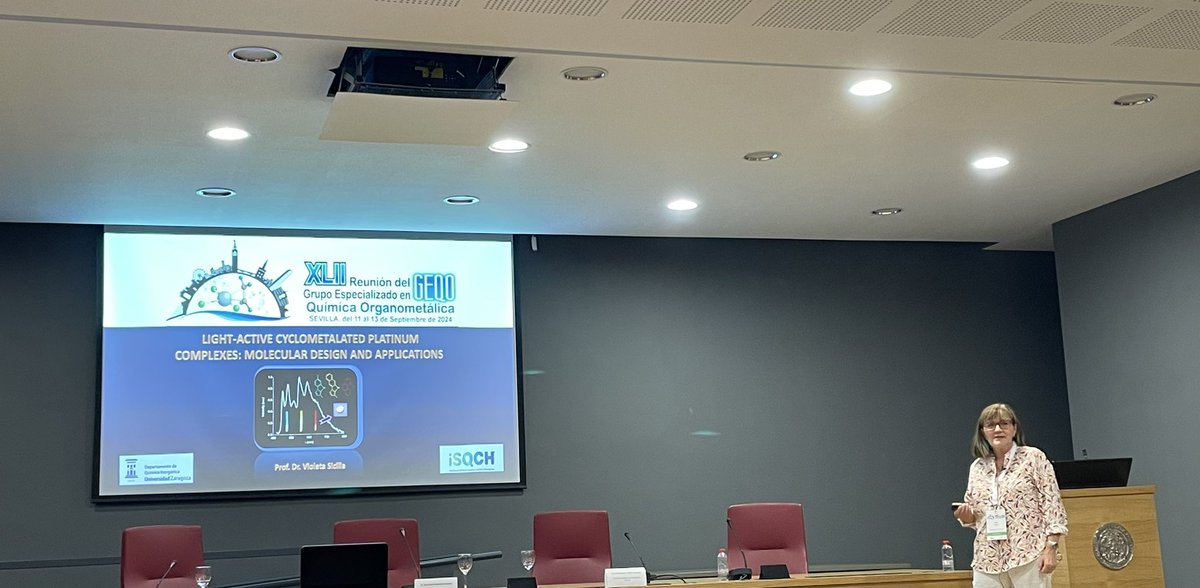 Platineros (@platinerosuz) on Twitter photo What an inspiring conference by Prof Sicilia !!! Facing current luminescence challenges ✨
<a href="/geqo_rseq/">GEQO RSEQ</a> <a href="/GEQOSevilla24/">GEQOSevilla24</a> <a href="/ISQCH/">ISQCH (CSIC-UNIZAR)</a> What an inspiring conference by Prof Sicilia !!! Facing current luminescence challenges ✨
<a href="/geqo_rseq/">GEQO RSEQ</a> <a href="/GEQOSevilla24/">GEQOSevilla24</a> <a href="/ISQCH/">ISQCH (CSIC-UNIZAR)</a>