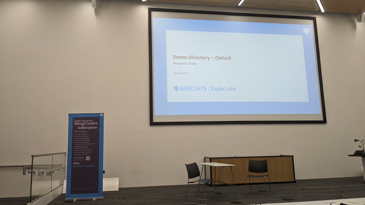 Nice to be back at <a href="/oxford_brookes/">Oxford Brookes University</a> and <a href="/OBrookesEntCtr/">Oxford Brookes Enterprise Centre</a> for tonight's funding event with <a href="/eagle_labs/">Eagle Labs</a> #demodirectory