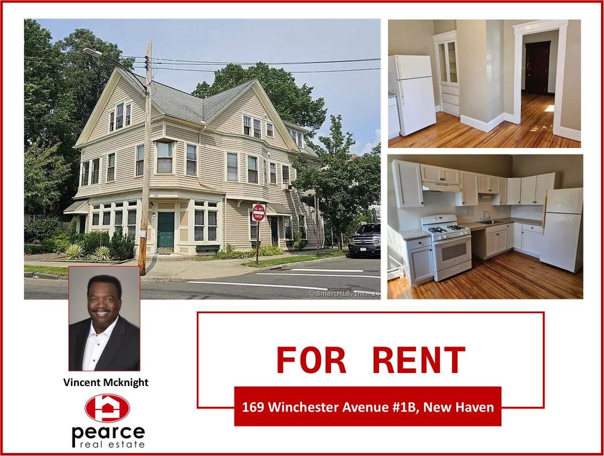 PearceRE's tweet photo. Rental available in New Haven. 169 Winchester Avenue #1B. $1,400.

👨‍💼 Vincent Mcknight
📳 (475) 201-7081
📧 vmcknight@hpearce.com
🛜 https://t.co/LaKvOGPN1H

#NewHaven
#Connecticut
#rentalproperty
#realestate https://t.co/RcGUnCNKY3